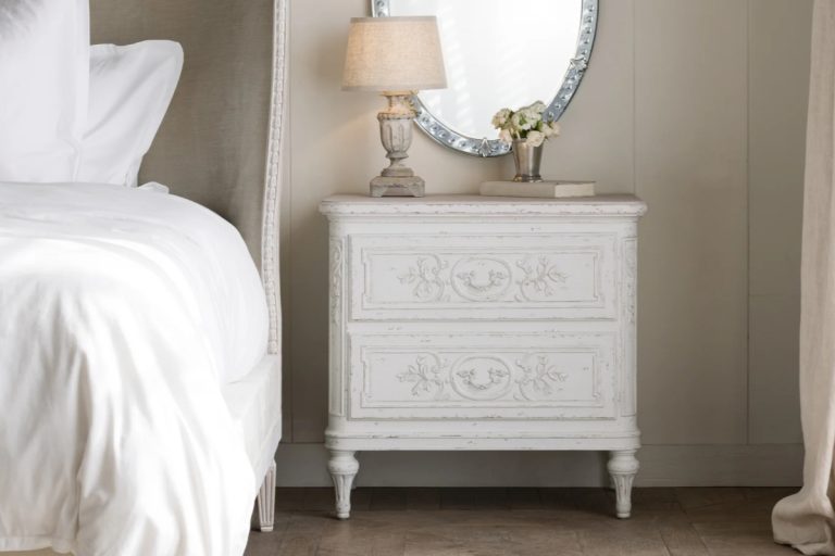 What French Vintage Carved Wooden Nightstands Add to Your Bedroom